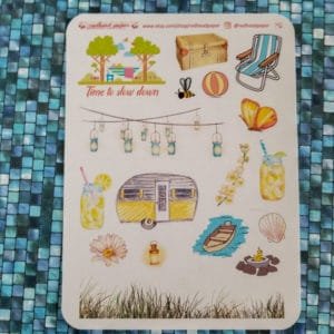 Redhead Paper monthly decorative stickers for June