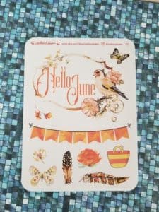 Redhead Paper monthly decorative stickers for June